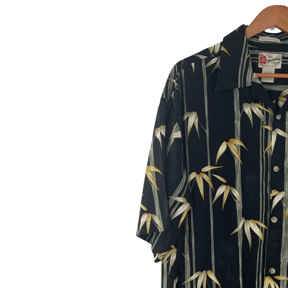 Hilo Hattie Vintage 80's 100% Rayon Short Sleeve Button Down Aloha Shirt Large - Picture 4 of 10
